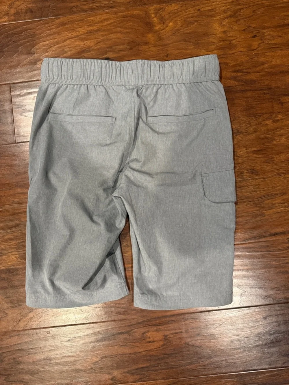 Tommy Hilfiger Light Gray Boys Cargo Shorts with Signature Trim Accents